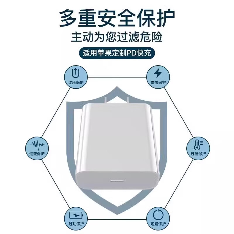 Original Apple airpods4 charging cable Bluetooth headset 4th generation charger airpods pro 3 pairs of Type-c data cables USB-C fast charging cable dual type-C charging cable 1 meter + PD20W charger