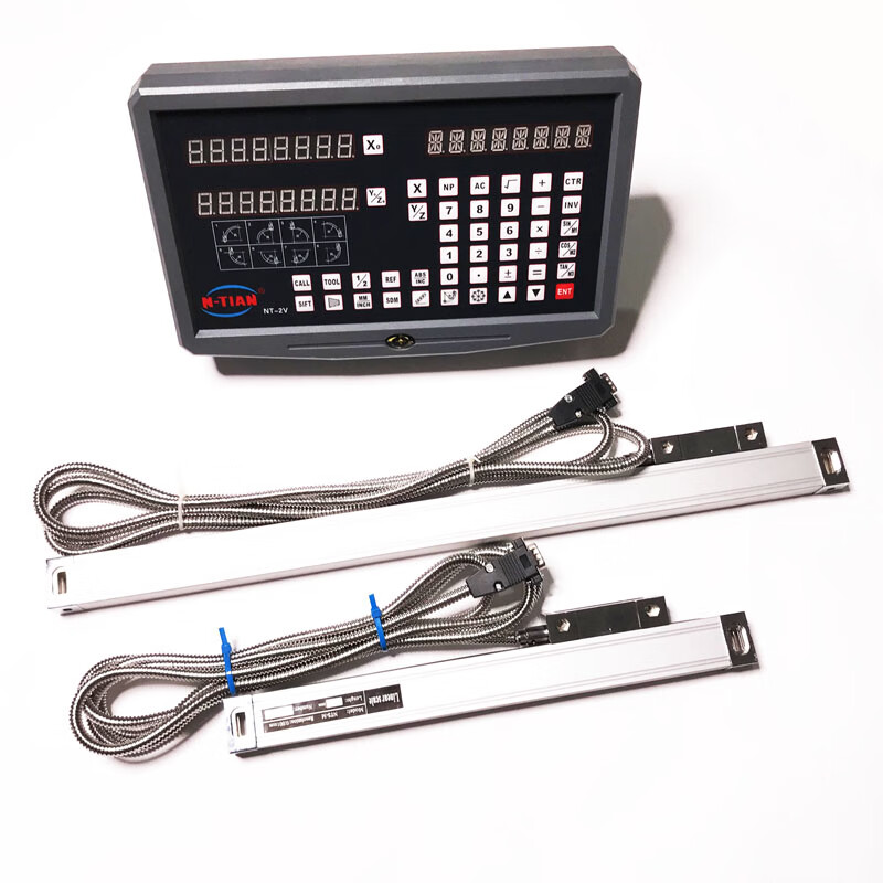 Jiang Zhiai milling machine grating ruler digital display set two feet one table boring machine vertical milling machine electronic ruler digital display set door installation No. 3 milling machine stroke 400X850MM two feet one table