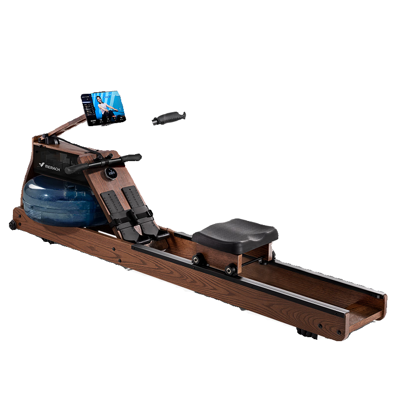 MERACH Cangfa Rowing Machine 950 Water Resistance Magnetic Resistance Folding Self-Powered Home Furnishing Folding Black Walnut Double Fat Burner-Plug