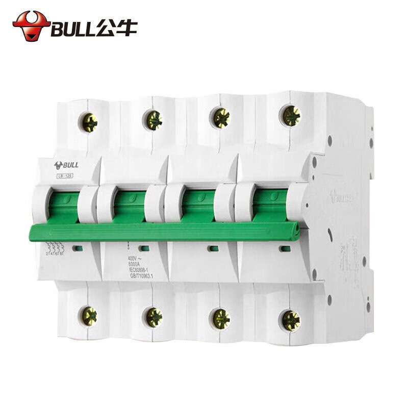 Bull air switch series C type circuit breaker 4P narrow body high power circuit breaker switch 80A 4p