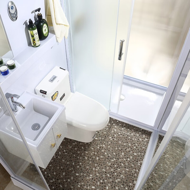 CleanDell integrated shower room bathroom bathroom dry and wet separation integrated shower room partition with toilet side door 190*120*220 (left) without steam