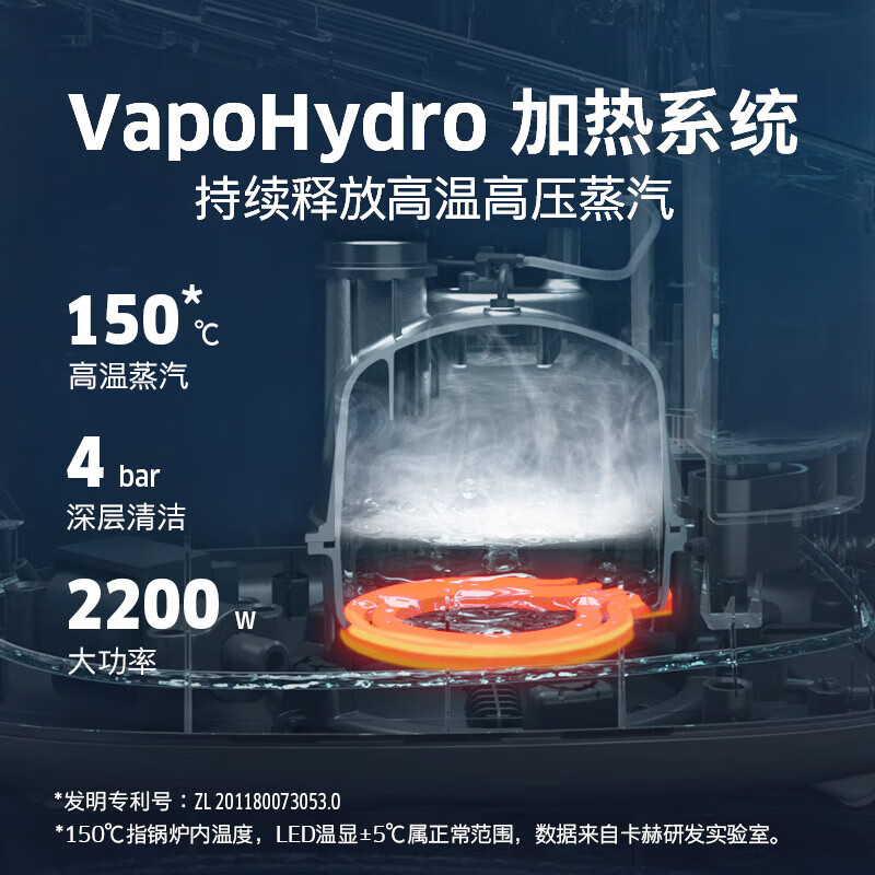 KARCHER official refurbished machine multi-functional high-temperature steam cleaner household steam mop cleaning machine sterilization rate 99.999% SC5D white standard version