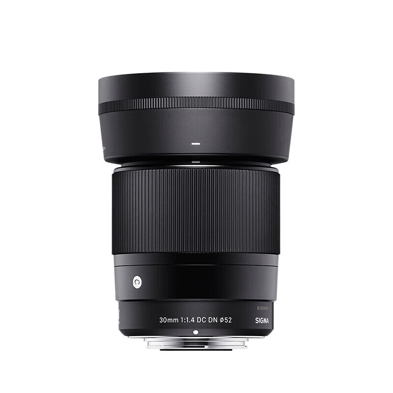 SIGMA 30mm F1.4 DC DN large aperture fixed focus lens, portrait sweeping night scene, live broadcast lens, half-frame mirrorless lens, Sony E-mount, basic protection, free UV lens, does not include main image accessories