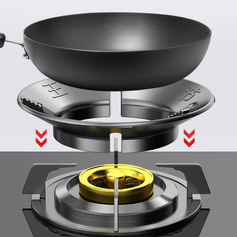 WCZ German high-end gas stove windshield bracket windshielding fire hood energy-saving windshield universal gas stove stove home fire gathering windshield upgraded four-claw universal (1 piece)