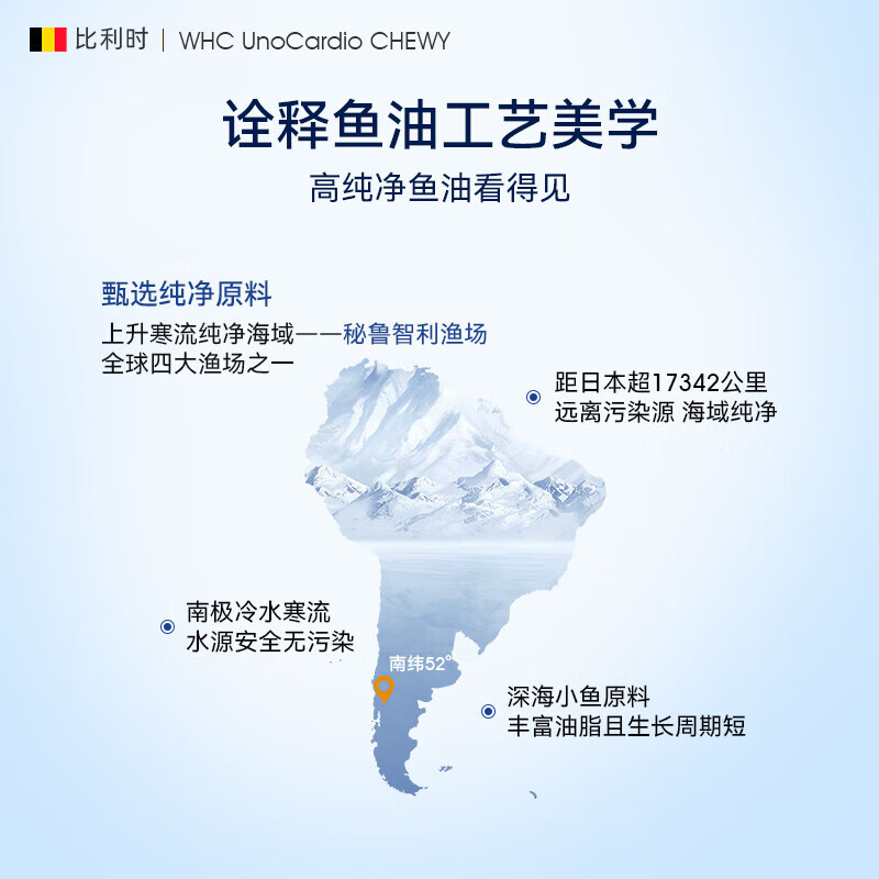 WHC Little Superman Children's Fish Oil DHA EPA High Purity Omega-3 Students Care for Eyes and Brain Vitamin D Improves Immunity 640mg High Content 30 Capsules * 1 Box