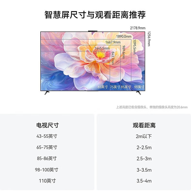 Huawei TV Smart Screen Vision 5 75-inch Hongmeng AI Smart Search Story MateTV Same Origin S MiniLED Ultra-Thin Mural Flat-panel TV 75-inch Mobile Stand + Installation Vision5 Mobile TV