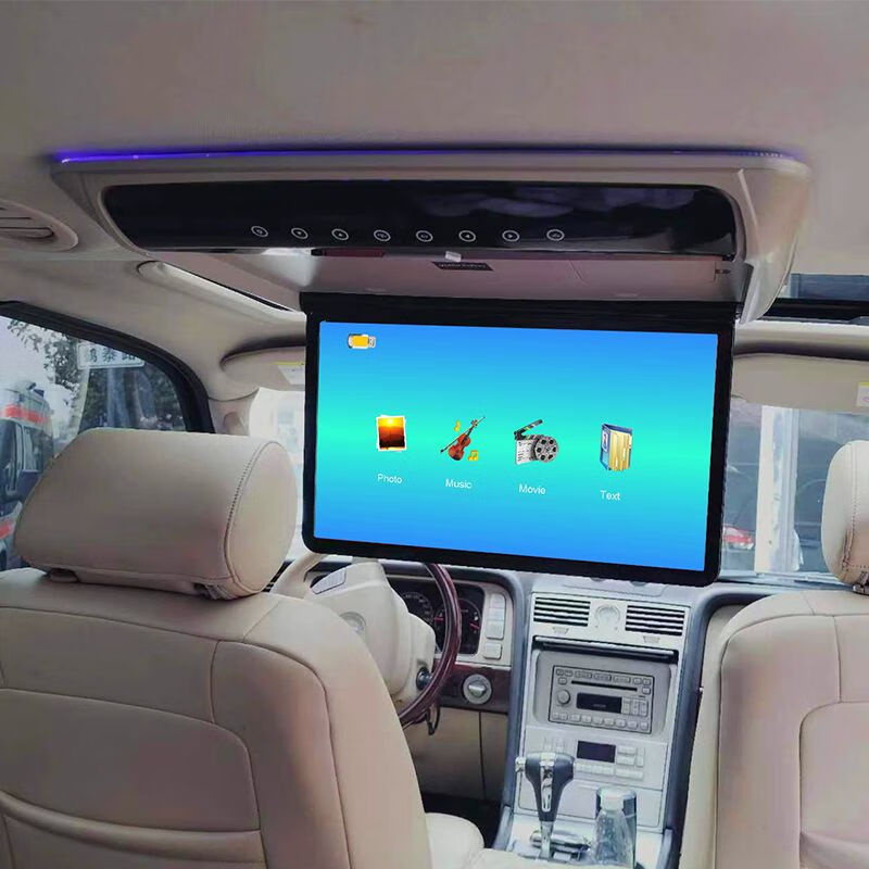 New 13/14/15-inch high-definition car ceiling display rear entertainment display HDMI car roof player New 15.6-inch high-definition MP5+HDMI input I