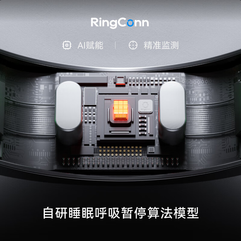 RingConn Gen 2 Smart Ring Sleep Apnea Monitoring Heart Rate Variation Blood Oxygen Women’s Menstrual Period Prediction Health Guidance 12 Days Long Battery Life Matte Black No. 9