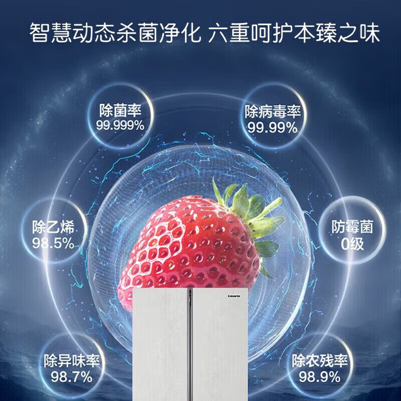 Casarte 505-liter ultra-thin embedded automatic ice-making-30 deep-cooling French multi-door white household first-class inverter refrigerator Casarte 505 refrigerator + compressor 10-year extended warranty