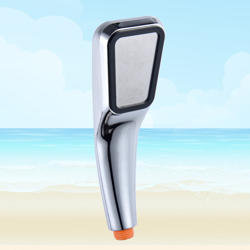 Pure powerful supercharged water-saving shower handheld 300-hole reinforced supercharged shower head bath plastic shower head 150g new material weighted shower head