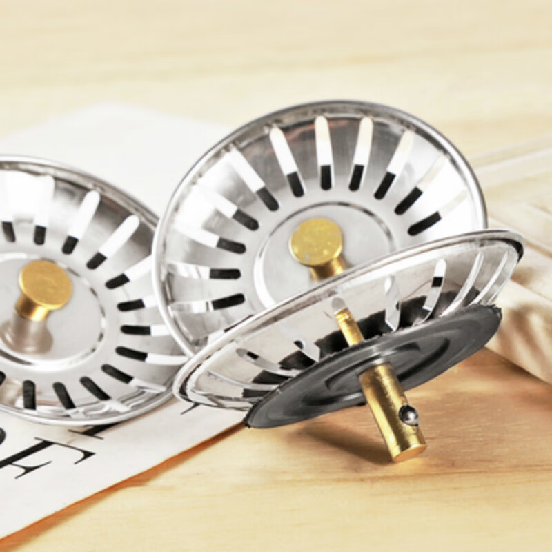 Ye Yu Kitchen Sink Net Household Stainless Steel Stainless Steel Dishwasher Net Vegetable Basin Filter Kitchen Anti-Clog 1 Unit The diameter of the sink must be greater than 8cm