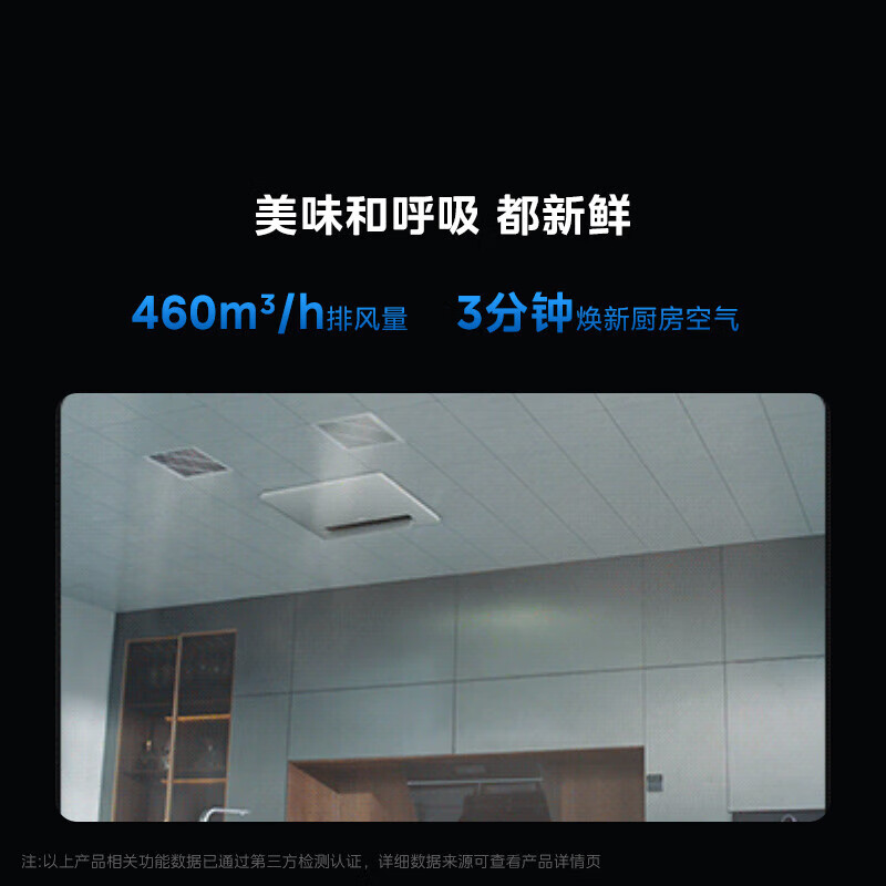 Midea (Midea) Large 1.5 HP Kitchen Air Conditioner Small Cooling Square Embedded Frequency Converter Level One Energy Efficiency Energy Saving Special Kitchen Air Conditioner Household Integrated Ceiling Refrigeration Kitchen Air Conditioner Large 1.5 HP Kitchen Air Conditioner Without External Unit