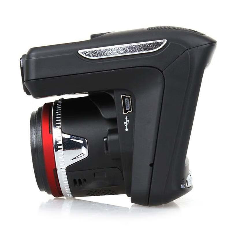 X7 two-in-one driving recorder electronic dog warning mobile speed radar monitoring bilingual... Milky white dual lens