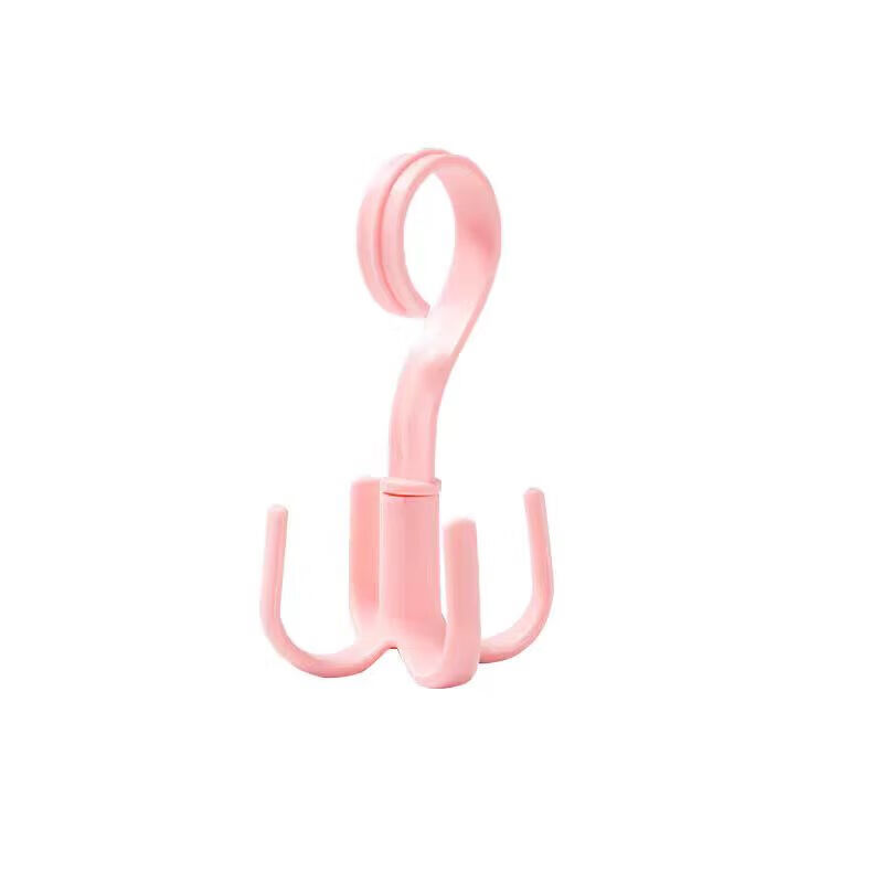 Jingdong Logistics Bathroom four-claw hook, rotatable four-claw hook, multi-functional bag, coat and hat hook, shoe rack, punch-free storage artifact, one hook, multi-purpose, rotatable four-claw hook*2 pcs