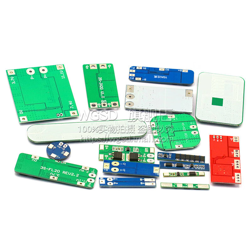Dafuri 18650 lithium battery module overcharge, over-discharge, short-circuit protection board, volts 1 three strings 3.7/12V2/3/4 strings 4 strings lithium battery protection board 30A with equalization