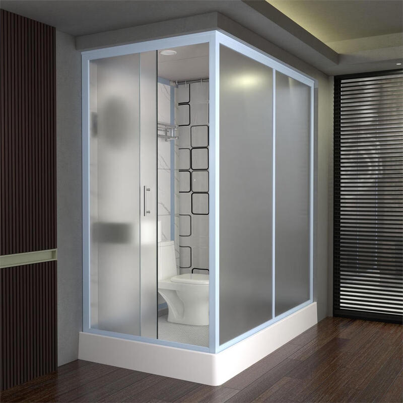 Jomoo's new integrated shower room bathroom integrated toilet mobile integrated bathroom household partition door waterproof toilet 190*120 side opening does not include toilet and does not include steam