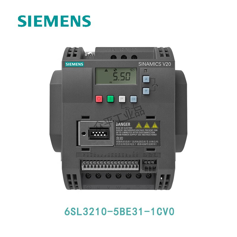 Siemens inverter V20 series 6SL3210-5BE 0.37KW to 30KW 1.3A to 60A 6SL3210-5BE31-1CV0丨11kW