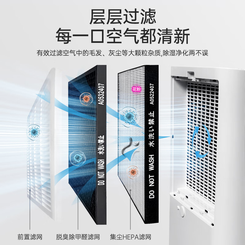 Sharp national subsidy Japanese brand air purification and dehumidification all-in-one machine household dehumidifier dehumidifier smart air dehumidifier indoor dryer bedroom moisture-proof drying clothes