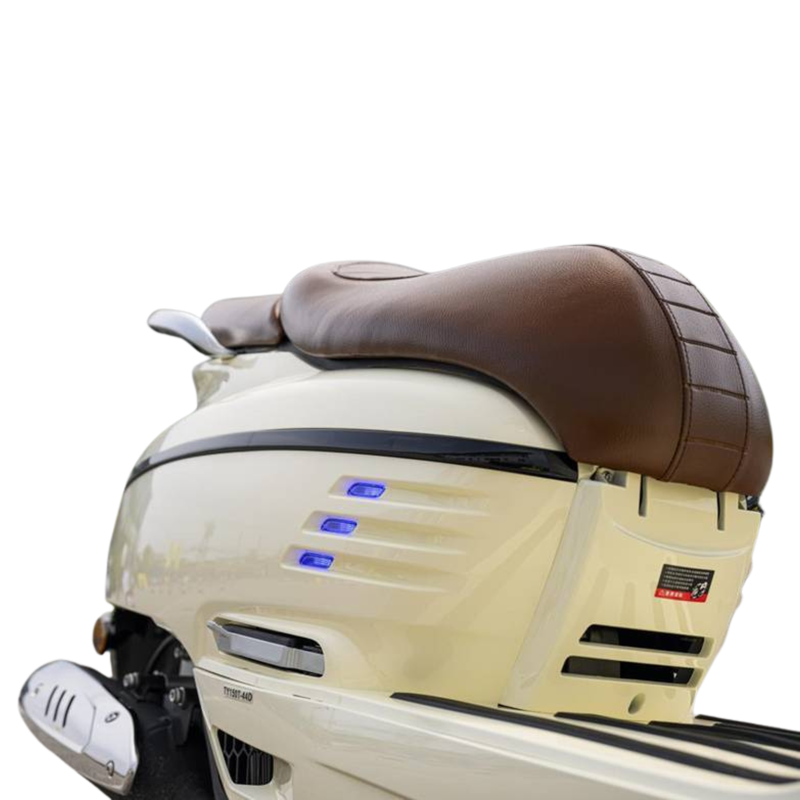 Tianying TATA150 scooter retro cute fuel water-cooled commuter ABS+TCS ivory white 12-issue interest-free