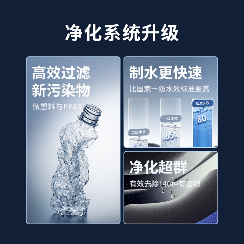 Unites Uwater S10 Ice Cube Water Purifier Drinking Machine Glass Pure Kettle Mother and Baby Desktop Mineralized Direct Drinking Machine Purified Drinking Machine Free Installation S10 Ice Cube Free Installation Model
