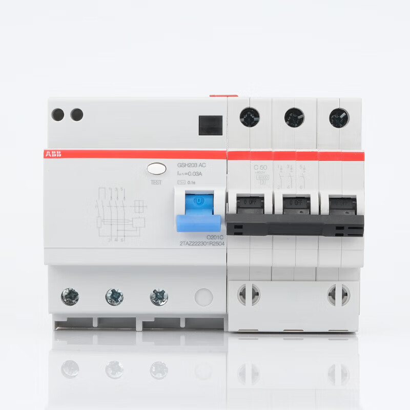 ABB leakage protector GSH201/204 air switch circuit breaker 1P/2P/4P household 6A/63A air conditioner 4p 20A