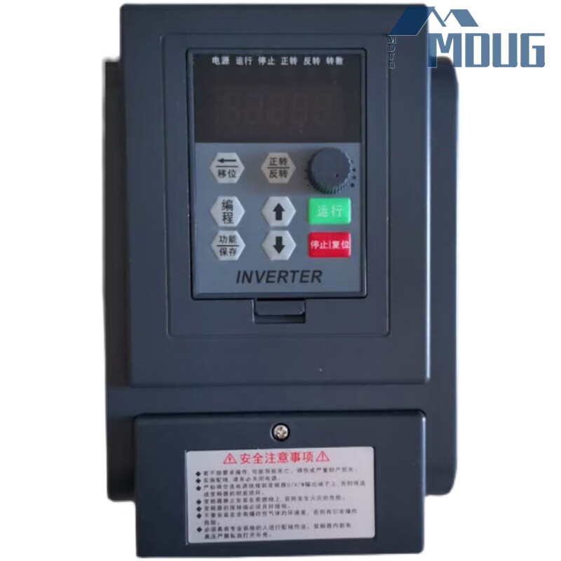 Frequency converter single-phase 220v motor capacitor motor single-input single-output fan water pump temperature control constant voltage special speed regulator single-phase capacitor motor 220v-0.4kw