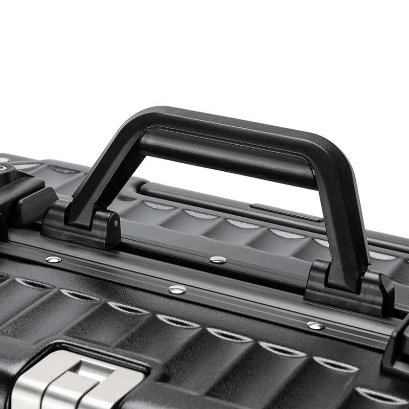 Walker Shop Light Luxury Brand Luggage Men's and Women's Aluminum Frame Carry-on Case Small Trolley Case Short-distance Business Travel Password Box White 16 Inches