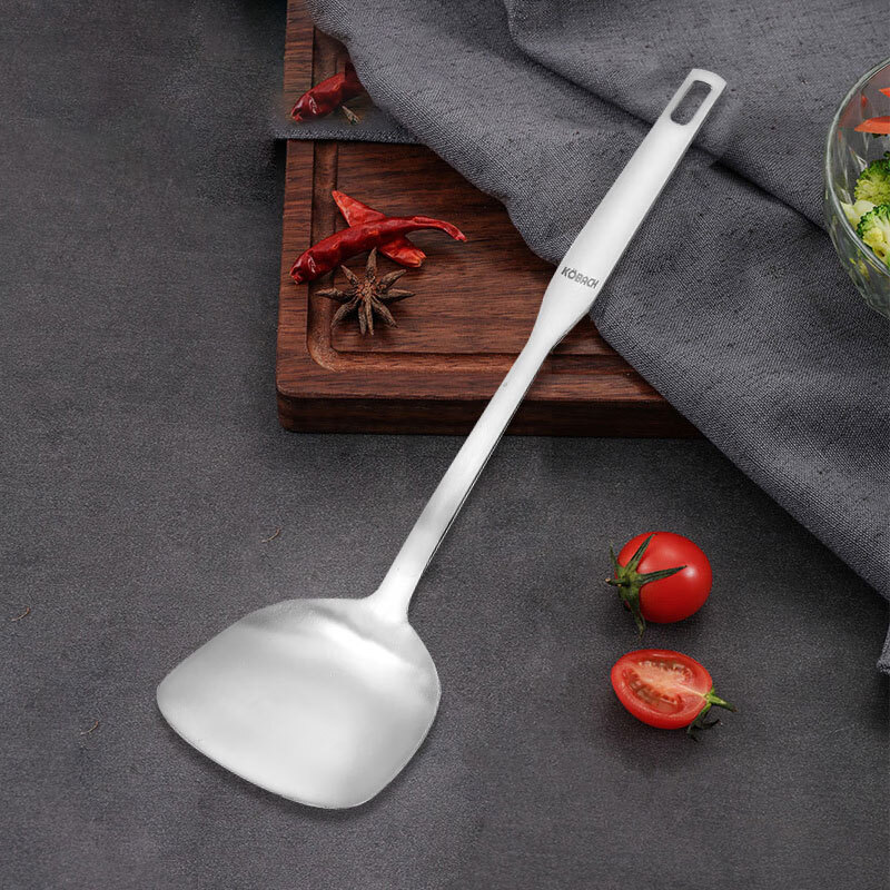 Konbach one-piece thickened stainless steel spatula