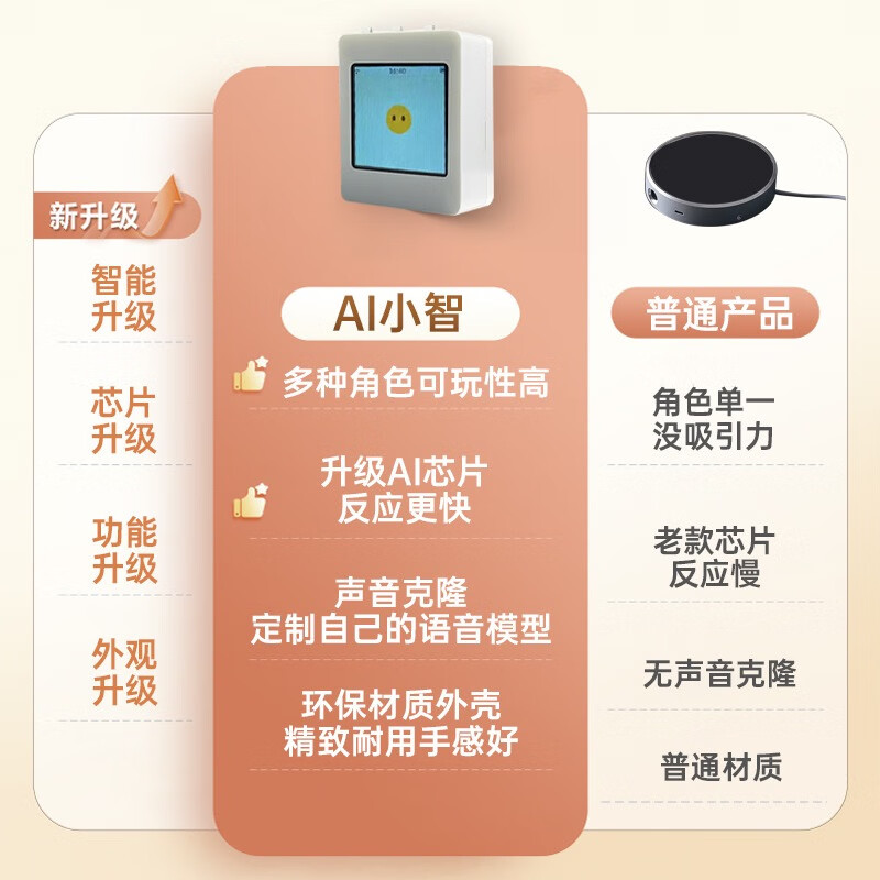 Brother Xia recommends deepSeek/Doubao Xiaozhi esp32 finished AI large model intelligent voice dialogue robot ai Xiaozhi 1.54-inch TFT color screen black