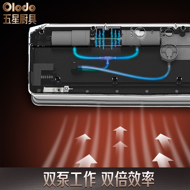 Orado vacuum sealing machine, household food vacuum packaging machine, chicken steak sealing machine, dry, wet and soft powder cereals, universal double-pump vacuum plastic sealer, double-pump vacuum tube + sheet bag + roll bag