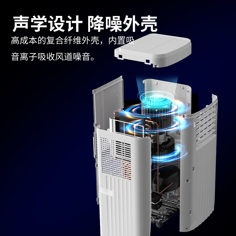 Xinfei mobile air conditioner, household all-in-one machine, movable, installation-free and drainage-free, rental house kitchen room air conditioner, 1.5 HP, single cooling