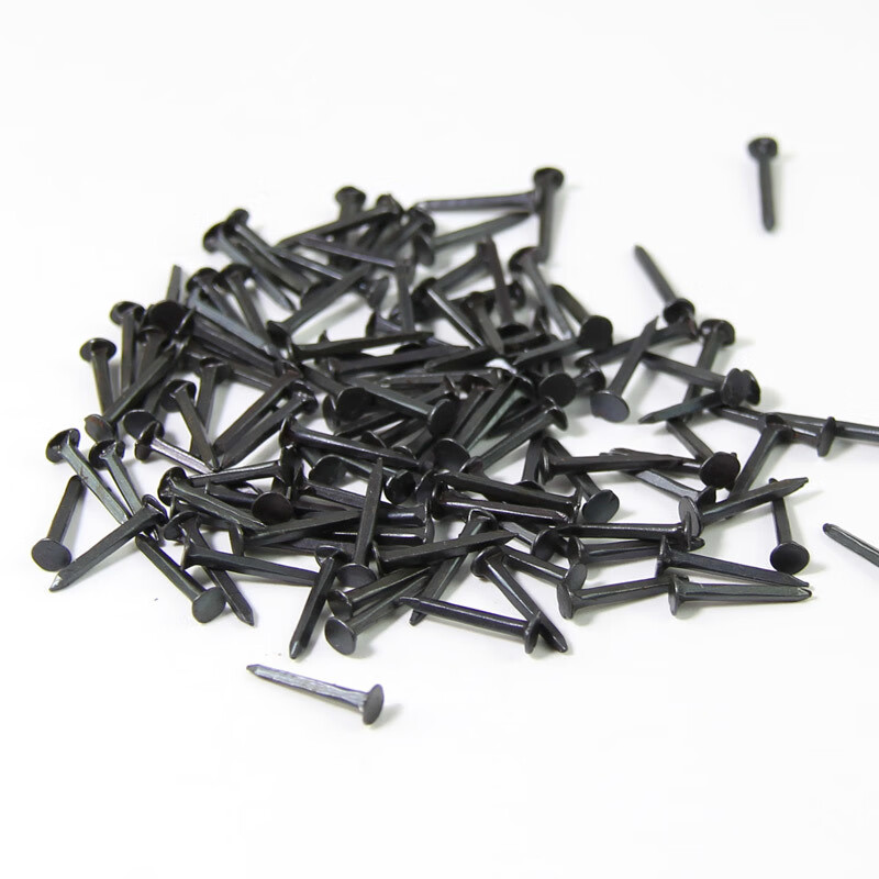 An Junsheng nail shoe repair nail carpentry small iron nail household small nail thin glass nail mirror nail buckle black nail 19 mm (100 pieces)