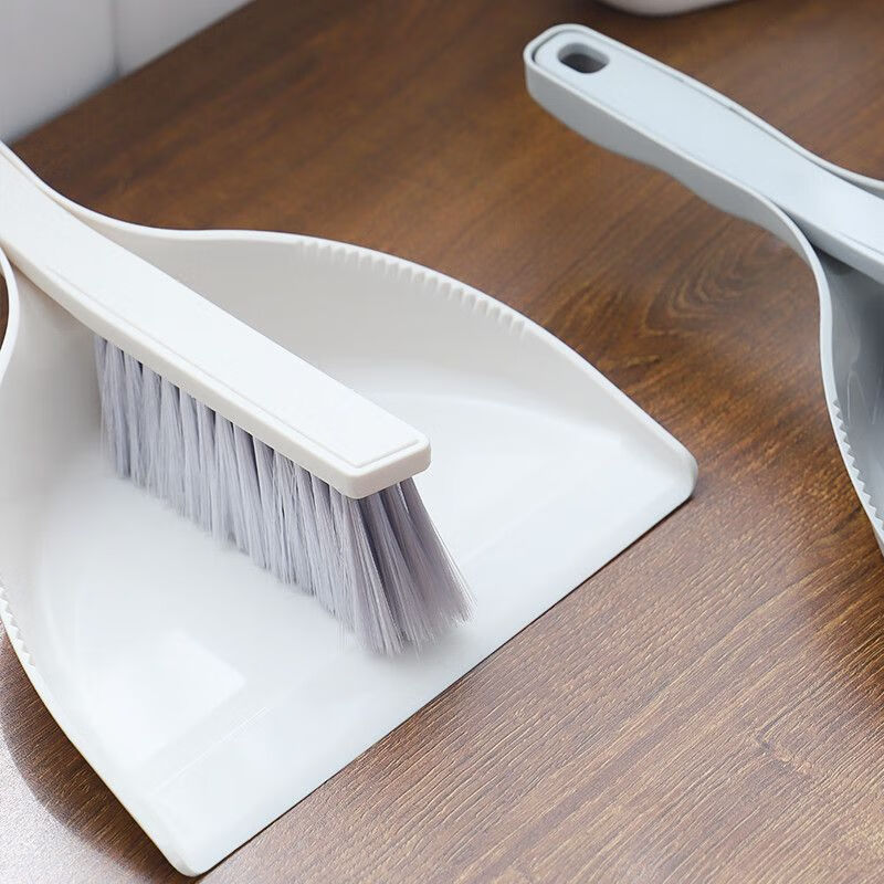 Cleaning desk mini broom broom dustpan cleaning combination household broom set children's desktop student bed sweeping broom set light gray desktop dustpan set