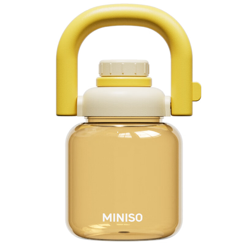 Minso high-quality large-capacity water cup for women with good looks, big-belly cup with straw, student portable plastic kettle, new model, mousse powder 1300ml PC