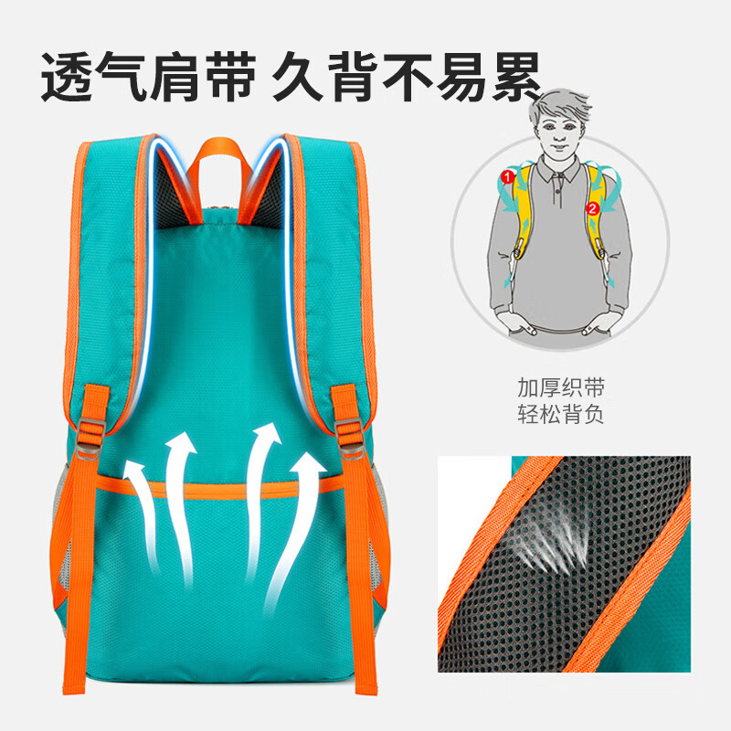 40,000 kilometers outdoor backpack Oxford cloth mountaineering cycling hiking backpack ultra-light multi-functional sports foldable large-capacity bag