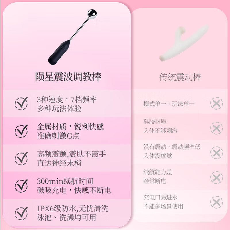 Trace Sahara Oasis co-branded with Mao Ge strongly recommends vibrator adult sex toys SM sex supplies props AV training stick Trace Sahara Oasis co-branded meteor vibrator-small size