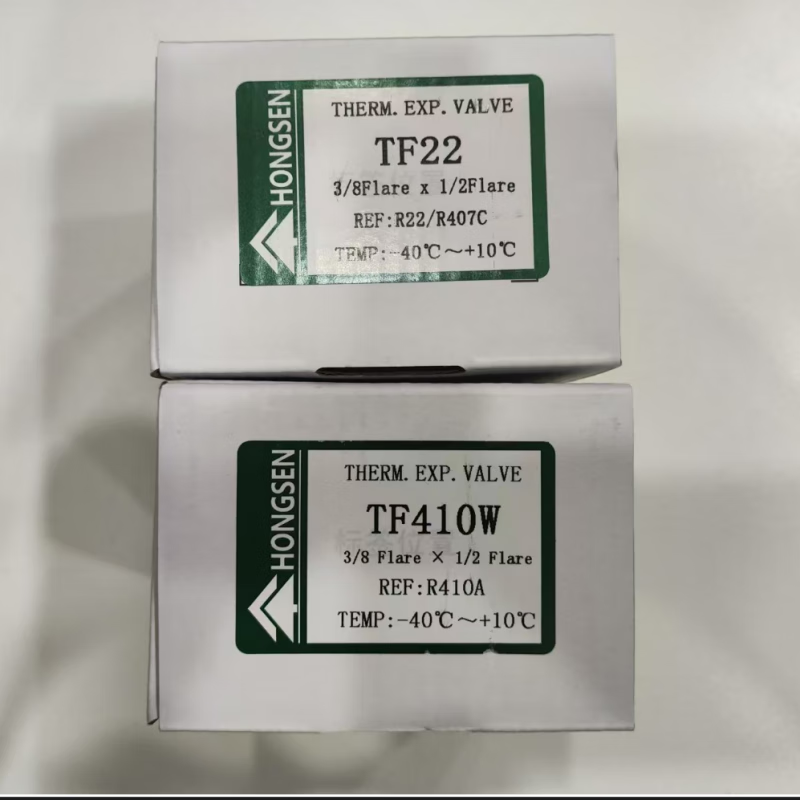 Refrigerator cold storage TF type right-angle internal balance R22/R404/R134/R410 throttling thermal expansion valve TF410 valve body No. 3 core R410