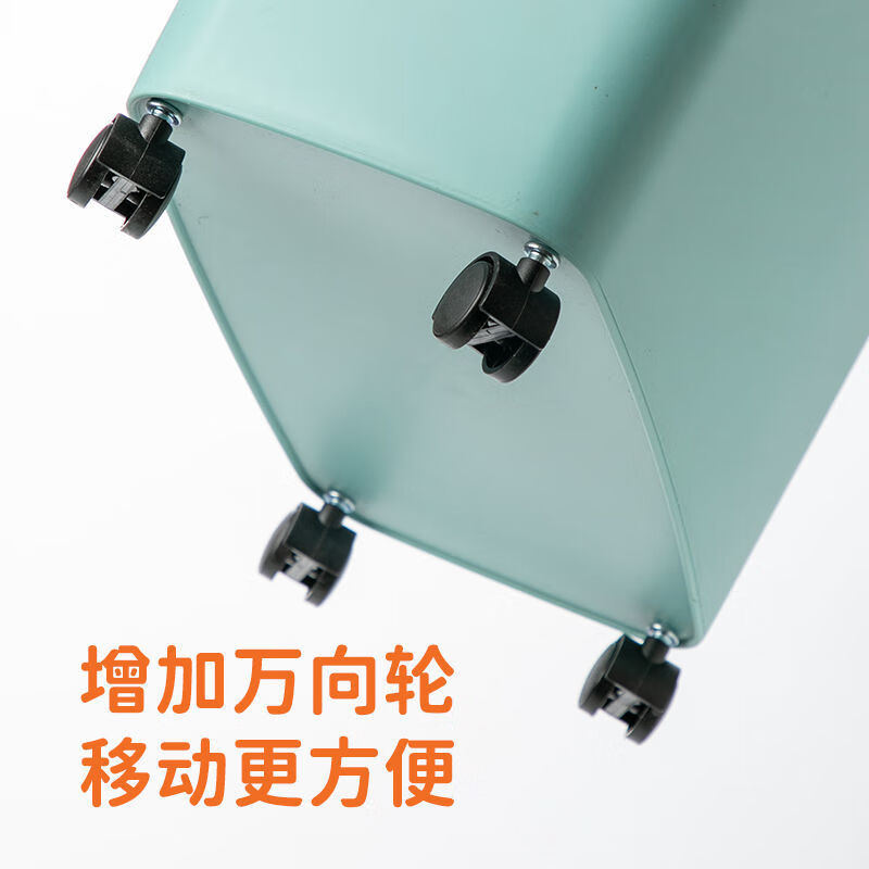 Trash cans, high-end kitchen garbage with lids, wheels, home bedroom strips, Internet celebrity bathroom bedside coffee table, gap garbage cans wholesale, Nordic rice, large size with universal wheels