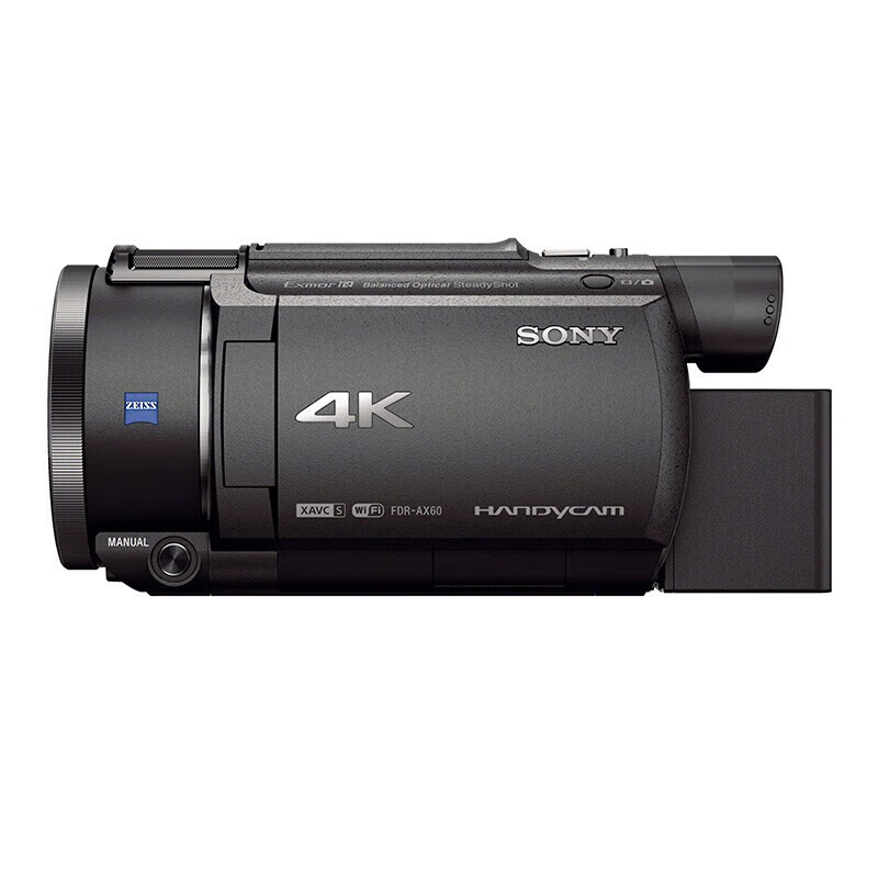Sony (SONY) AX60 professional 4K camera AX30 AX40 AX45A New five-axis anti-shake photography camera AX45 infrared night camera Sony AX60 black package one (64G memory card + camera bag)