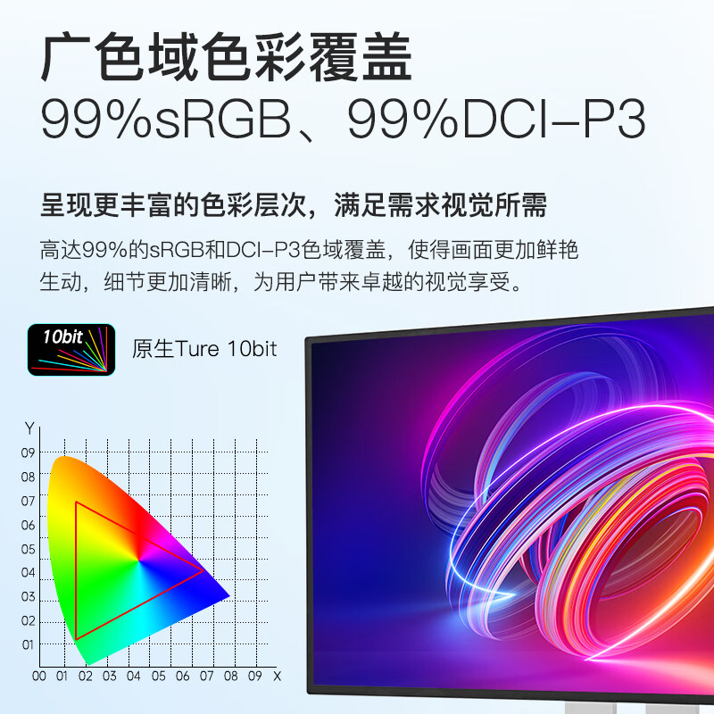 KUYCON 32-inch 6K ultra-high-definition flagship computer monitor retina mirror screen XDR style display G32P hole with lifting bracket