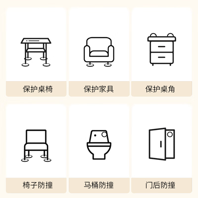Bao's chair foot pads can be cut, bench table and chair foot covers are thickened, wear-resistant, non-slip, table leg pads, anti-sound furniture protection pads