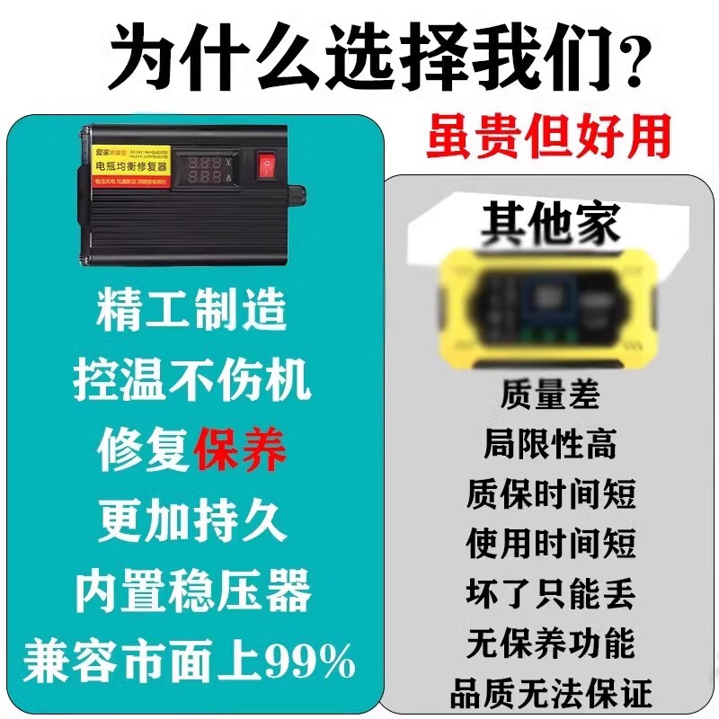 Electric Vehicle Battery Restorer Activation Extends Battery Life Pulse Charger Electric Restorer Universal Type 2025 New Latest CT Chip