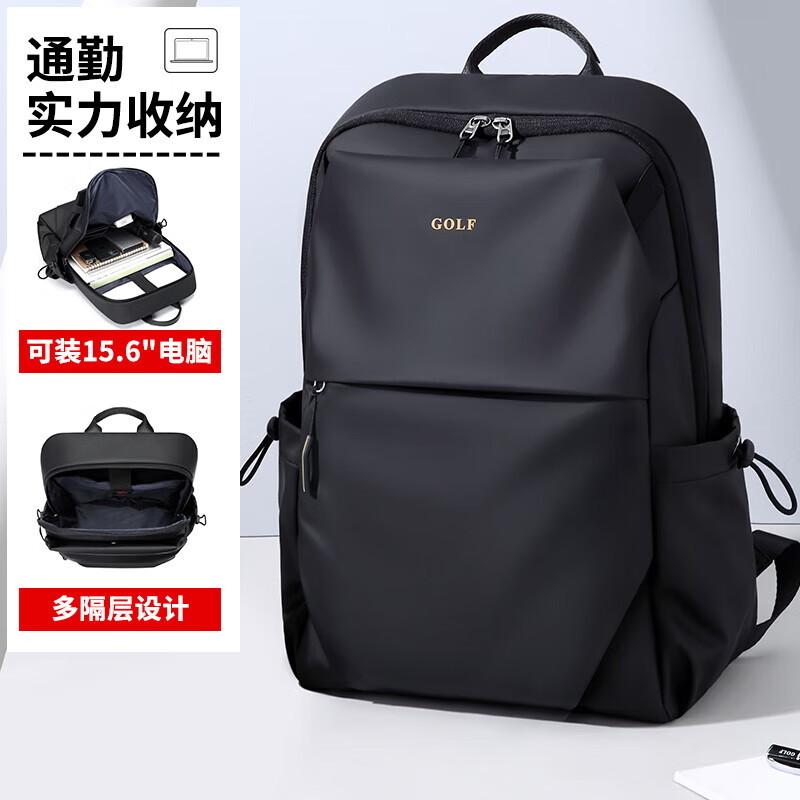 Golf (GOLF) backpack men's travel backpack 15.6/16 inch computer bag student school bag business trip backpack New Year gift