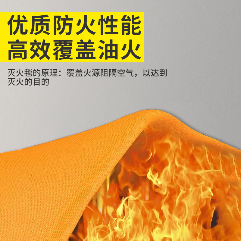 GANGQI silicone fire extinguishing blanket fire household commercial kitchen 1.5m*1.5m fire escape flame retardant fireproof