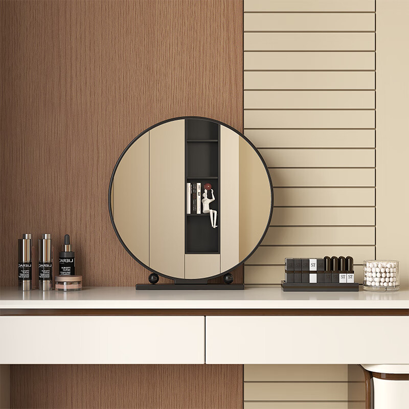 Meimujia 2025 solid wood dressing table and drawer cabinet integrated dressing table bedroom light luxury corner telescopic small apartment bed end table 1.2 meter dressing table + 1.2 meter six drawer cabinet (mirrorless chair) solid wood paint upgraded version