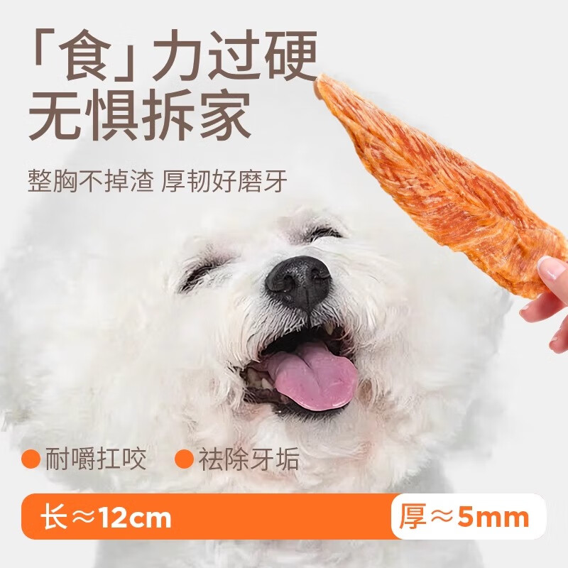 Yihe Pet Snacks Duck Dried Dog Snacks Small and Medium Dogs Reward Snacks for Adults and Puppies Mellow Duck Breasts 100g