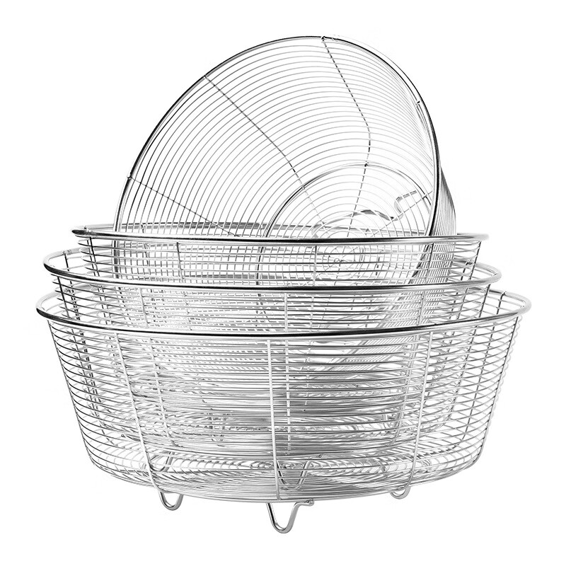 Meal General Vegetable Wash Basket Drain Basket Household Large Capacity Stainless Steel Sink Dish Basin Kitchen Fruit Basket Sink Drainage Net