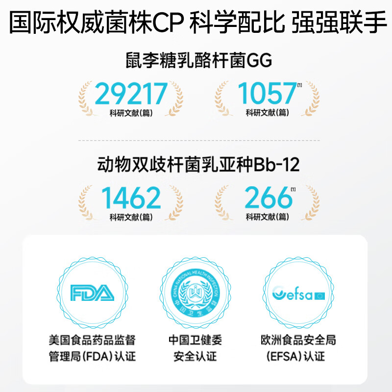 Mommy Loves Little Dinosaur contains 5 probiotic strains for infants and young children: GG + Bifidobacterium animalis Bb-12 to protect the intestines