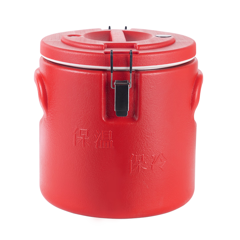 Golden Key stainless steel commercial thickened thermal insulation bucket 12 catties canteen restaurant stall locked temperature soy milk milk tea bucket GK-LMQL10