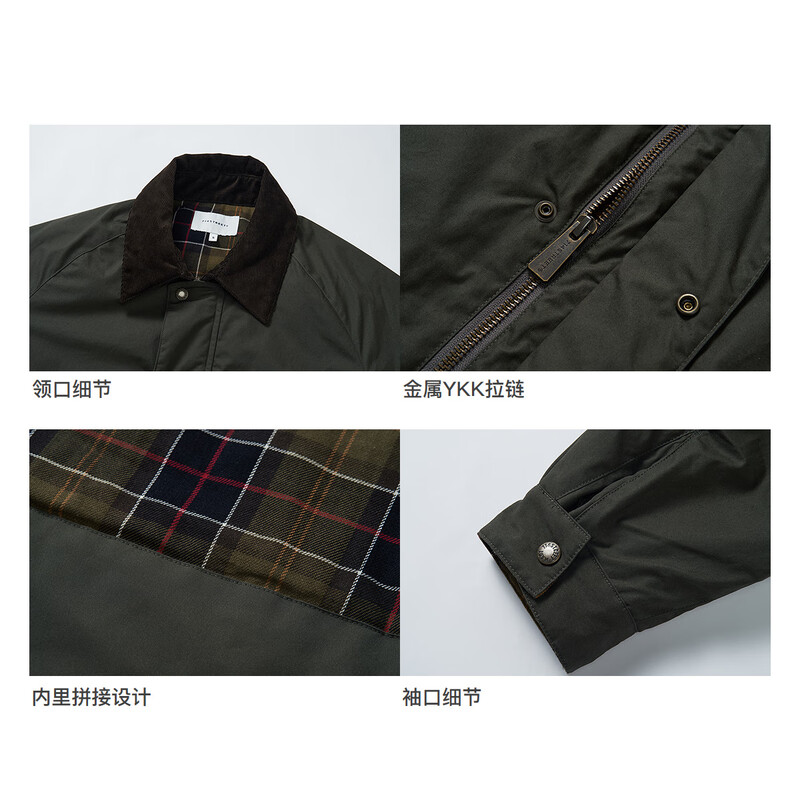 714street Waterproof Hunting Jacket Men's 2025 Autumn and Winter 3M Thinsulate Warm Velvet Cotton Barn Style Jacket Women Army Green-Cotton L